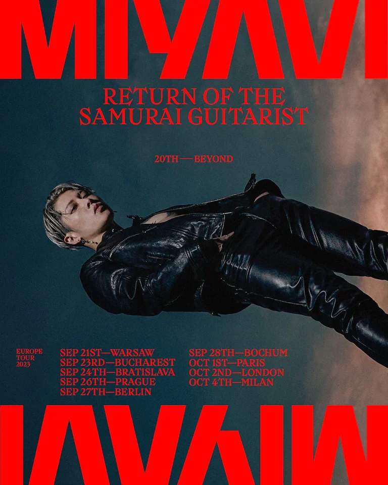 MIYAVI Return of the Samurai Guitarist: 20th & Beyond Tour 2023