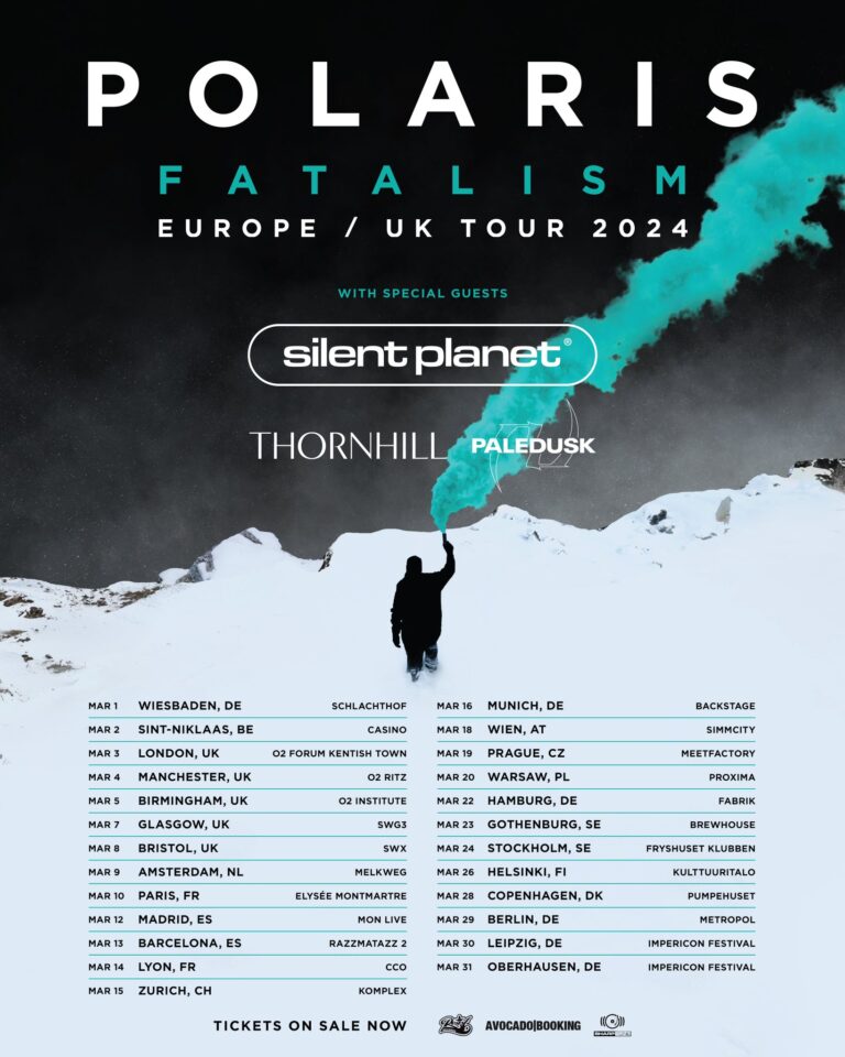 Polaris Fatalism Europe / UK Tour 2024