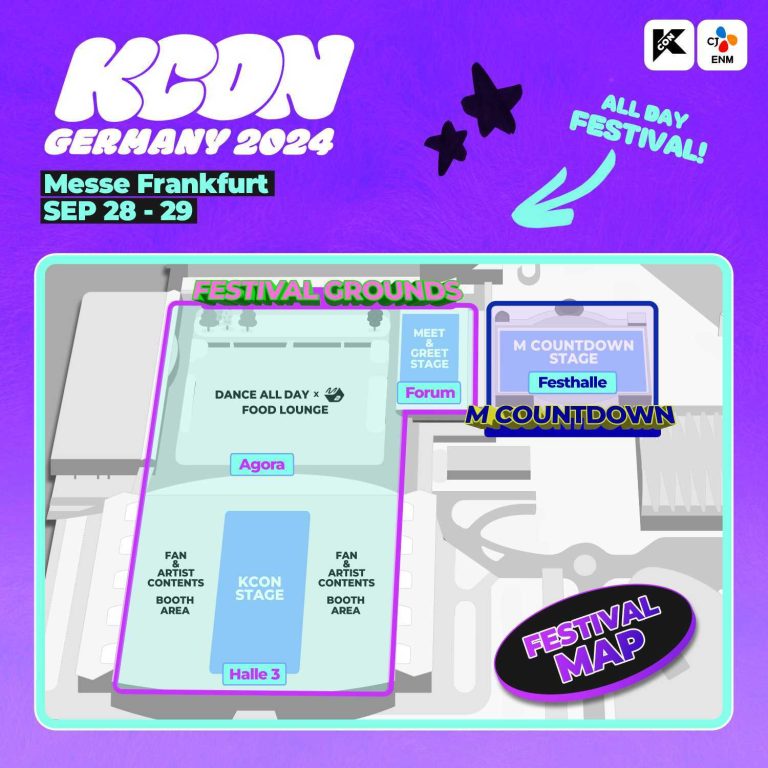 KCON Germany 2024 Frankfurt Festival Map