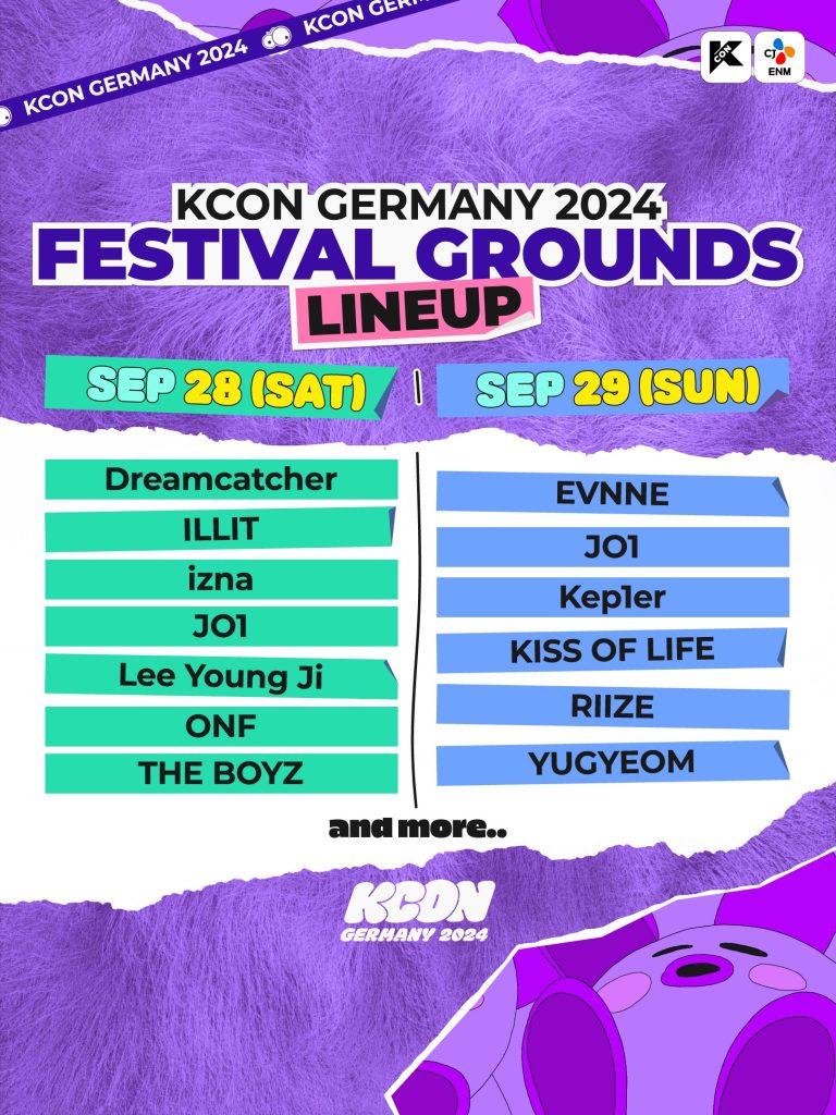 KCON Germany 2024 Frankfurt Festival Grounds Line-up