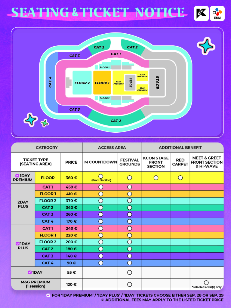 KCON Germany 2024 Frankfurt Seating Map