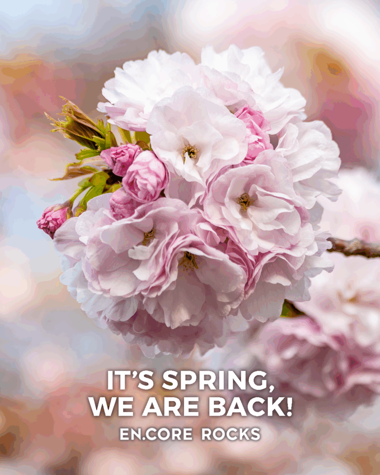 It’s spring, we are back! #encorerocksyou